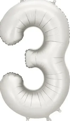 Foliopallo numero 3 hopeinen 86cm