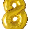 Foliopallo numero 8 kulta 41cm