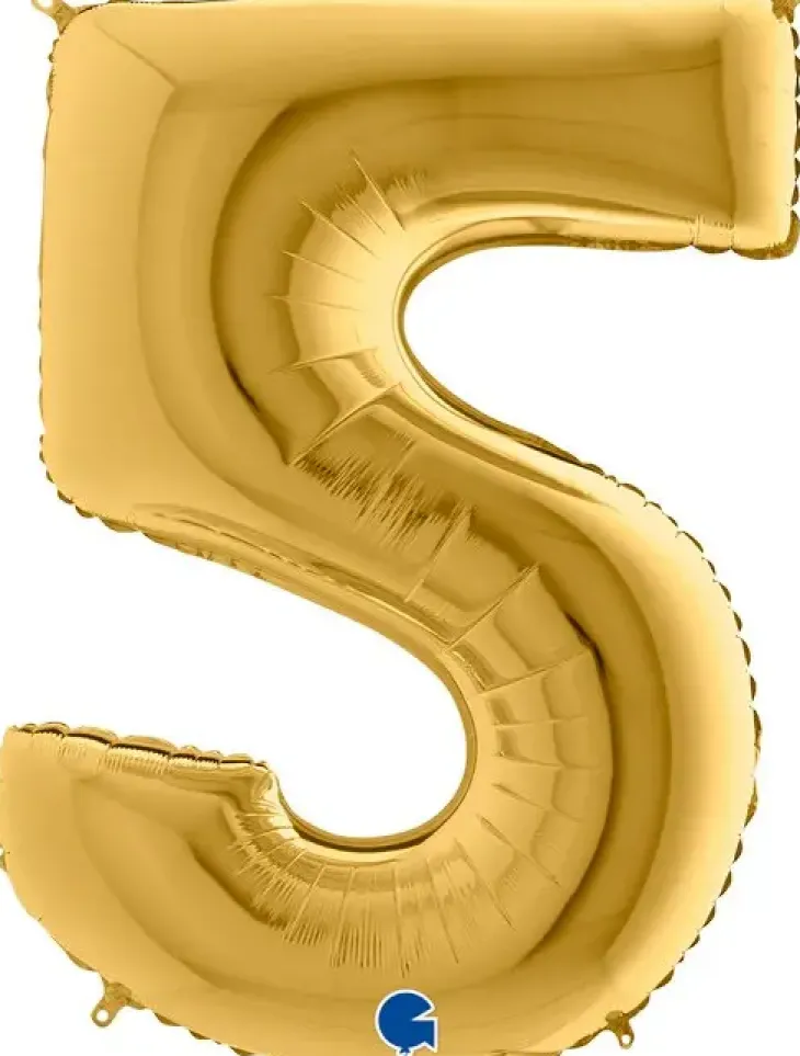 Foliopallo numero 5 kulta 102cm