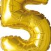 Foliopallo numero 5 kulta 41 cm