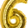 Foliopallo numero 6 kulta 36 cm