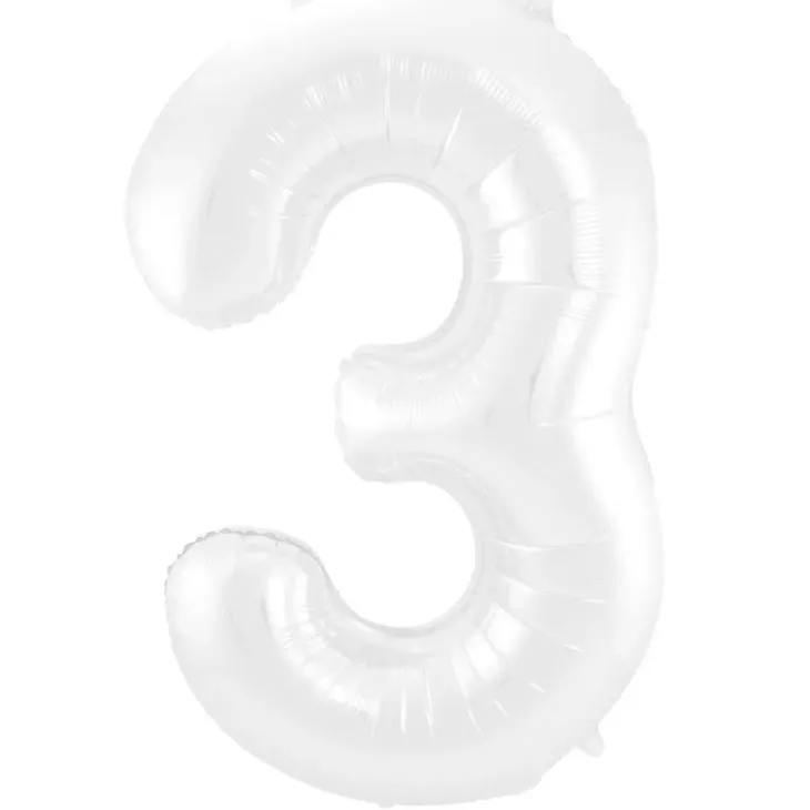Foliopallo numero 3, matta valkea 86cm