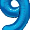 Foliopallo numero 9 sininen 86cm