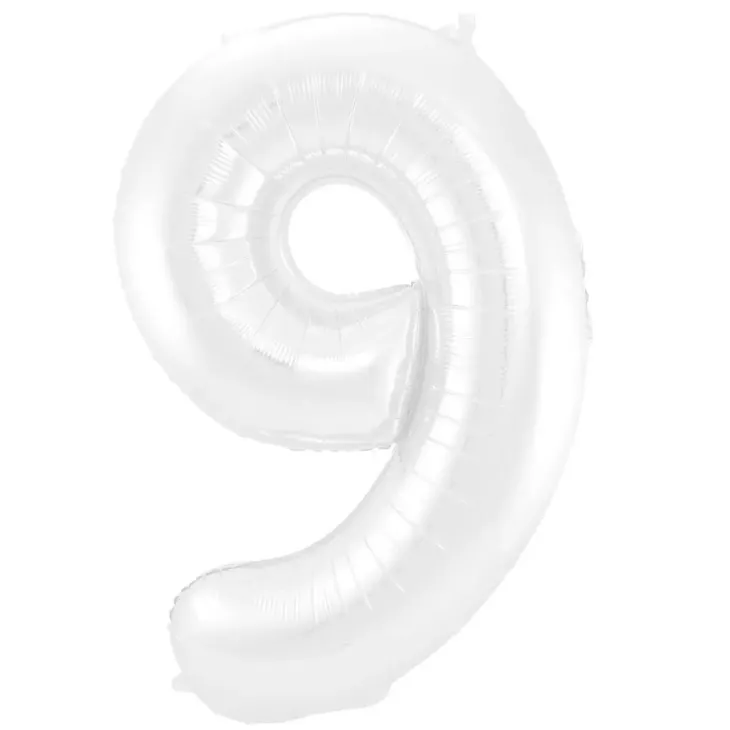 Foliopallo numero 9 valkea 86cm