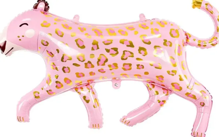Foliopallo pinkki leopardi 114 x80 cm