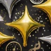 Foliopallo 4-point star 45 cm kulta