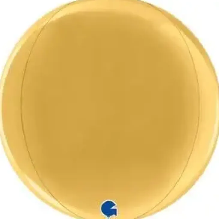 Foliopallo pyöreä kulta 38cm