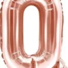 Foliopallo q kirjain 35cm ruusukulta