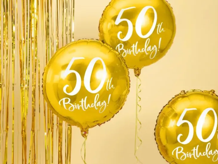 Foliopallo 50th birthday 45cm