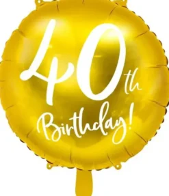 Foliopallo 40th birthday 45cm