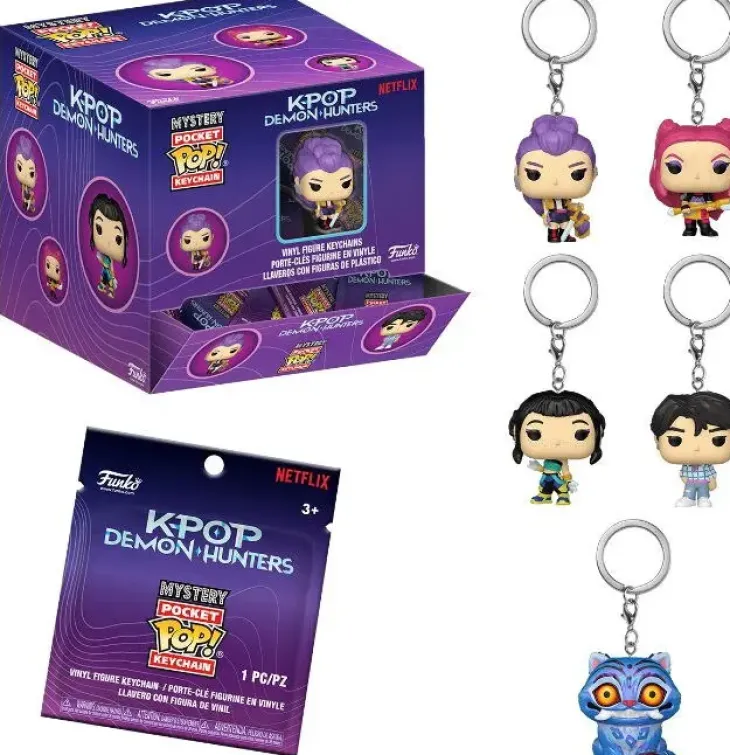 Funko pop demon hunters mystery keychain