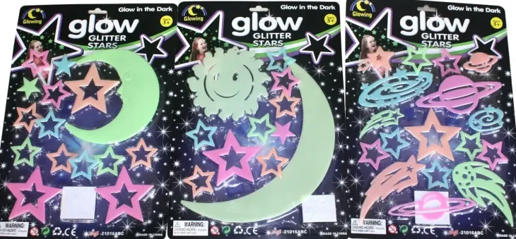 Glow stars isot värikkäät tähdet