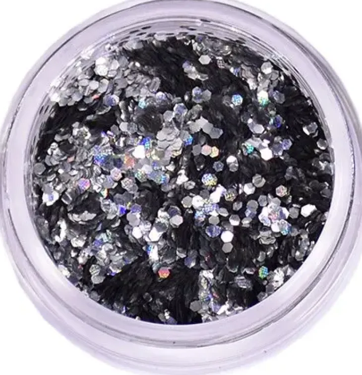 Grimas irtoglitteri holografinen hopea