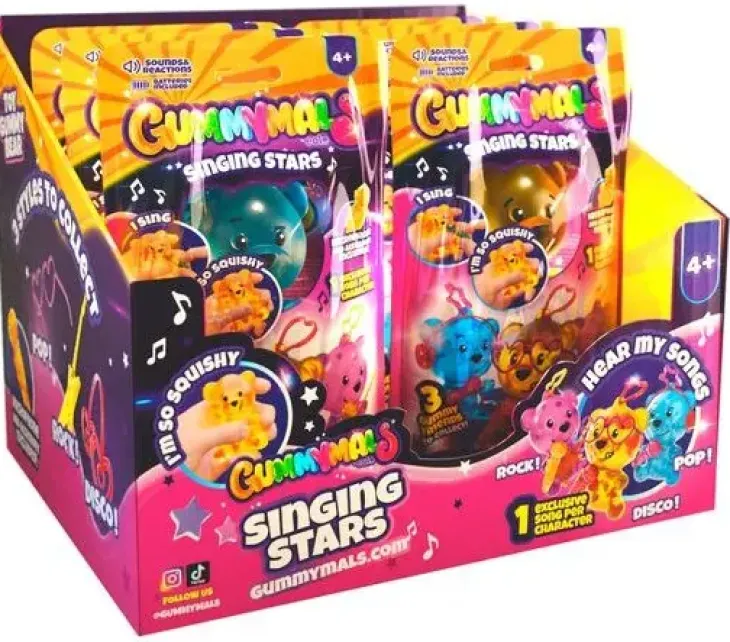 Gummymals singing stars sininen
