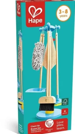 Hape siivousvälineet telineessä