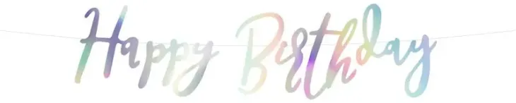 Happy birthday banner