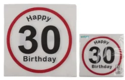 Happy birthday 30 lautasliina 20 kpl