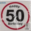 Happy birthday 50 lautasliinat 20 kpl