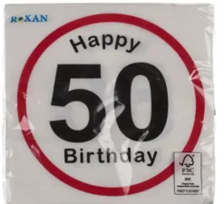 Happy birthday 50 lautasliinat 20 kpl
