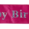Happy birthday olkanauha pinkki