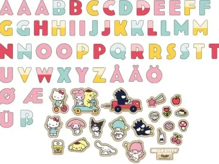 Hello kitty magneettikirjaimet