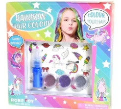 Hiusglitter ja tatuoinnit yksisarvinen