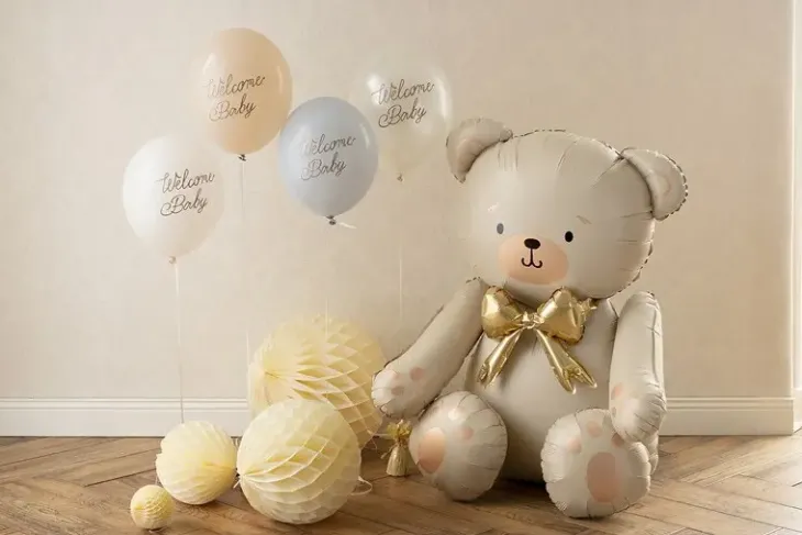 Ilmapallot welcome baby sininen 6kpl