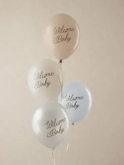 Ilmapallot welcome baby sininen 6kpl