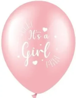 It's a girl ilmapallot pinkki 6kpl