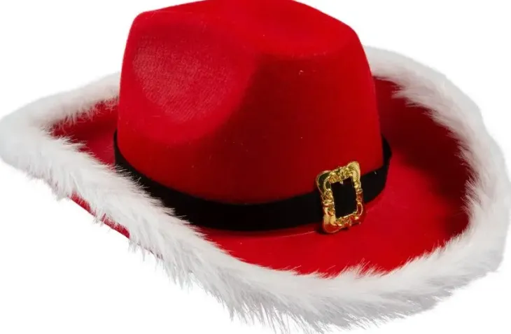 Jouluinen cowboyhattu