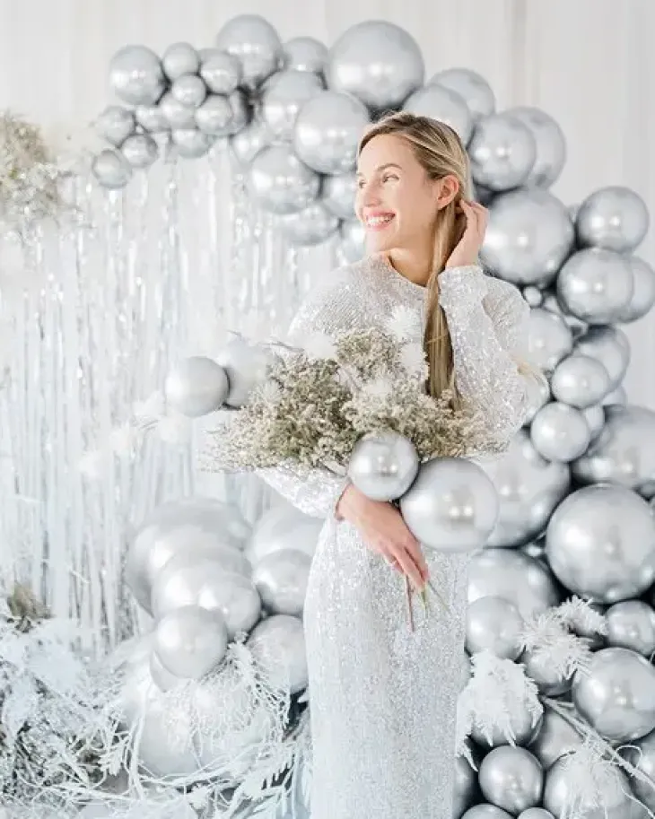 Jumbo ilmapallo 60cm hopea