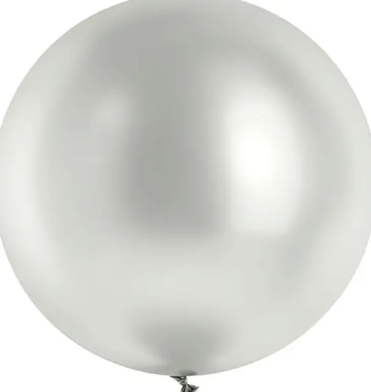 Jumbo ilmapallo hopea 100cm