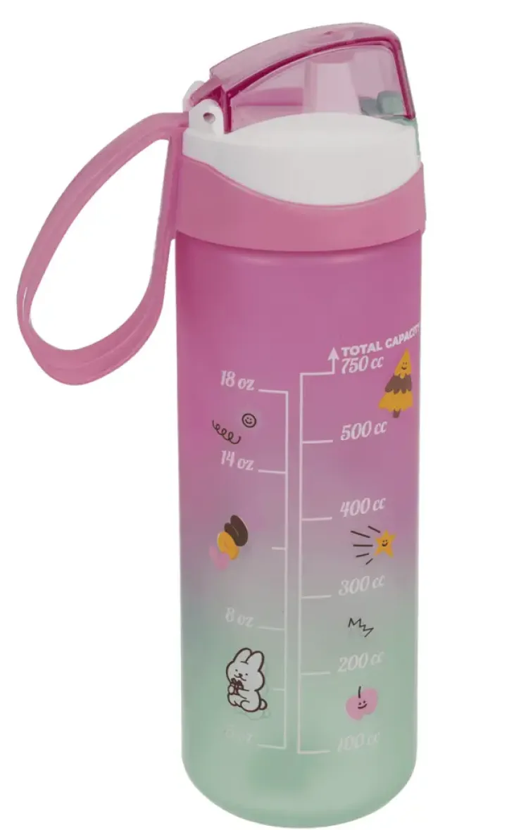 Juomapullo motivoiva 750 ml
