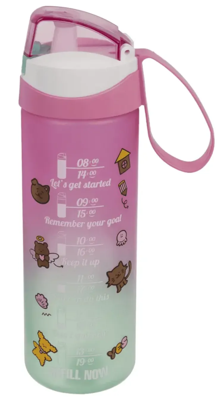 Juomapullo motivoiva 750 ml