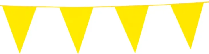 Keltainen viirinauha 10m