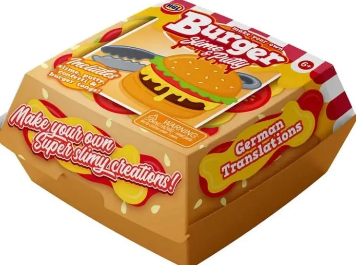 Koottava slime hampurilainen