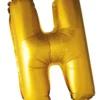 Kultainen h kirjain 41 cm