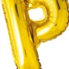 Kultainen p kirjain 41 cm