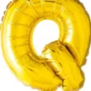 Kultainen q kirjain 41 cm