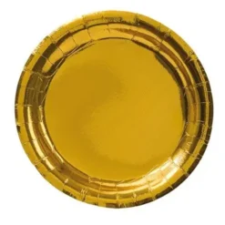 Kultaiset lautaset 23 cm 8 kpl