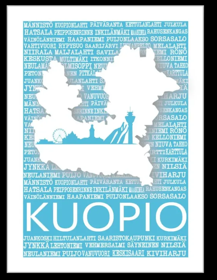 Kuopio paikkakunta postikortti