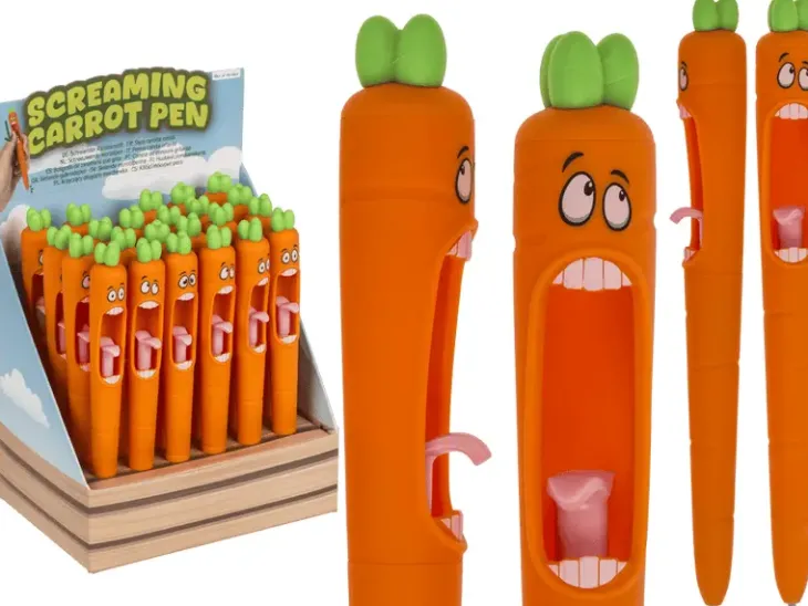 Kynä, screaming carrot, 14 cm
