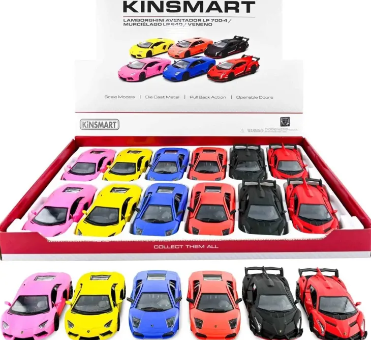 Lamborghini matte pull back 12cm 1:36