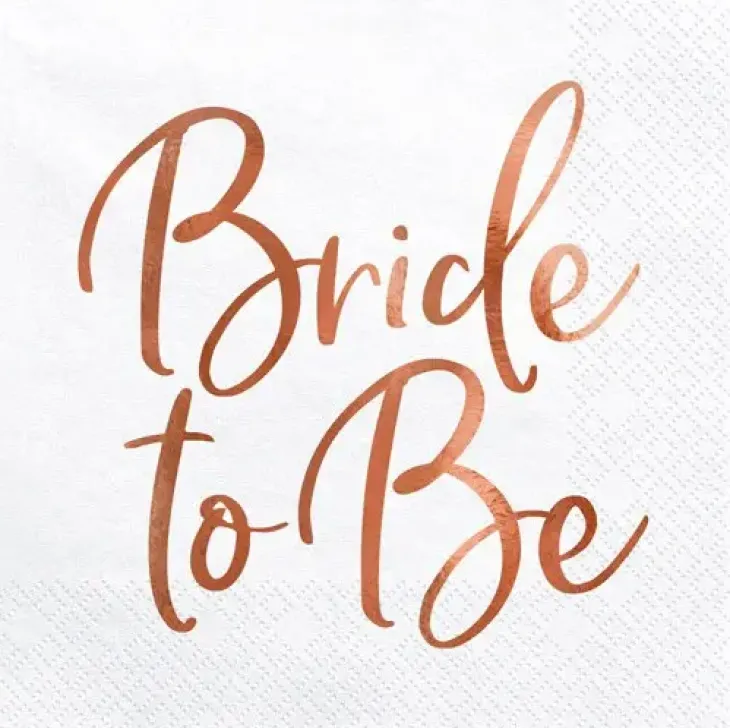 Lautasliina bride to be 20kpl