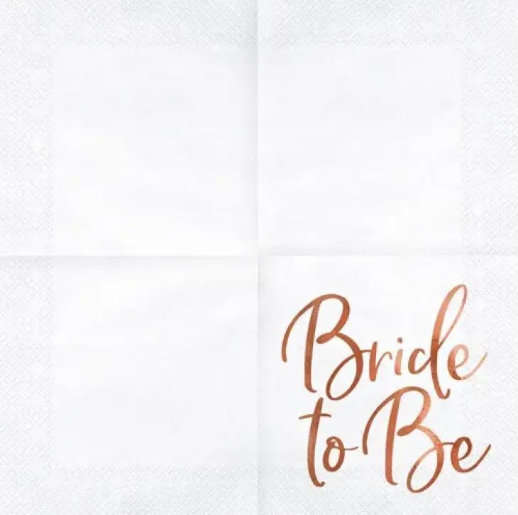 Lautasliina bride to be 20kpl