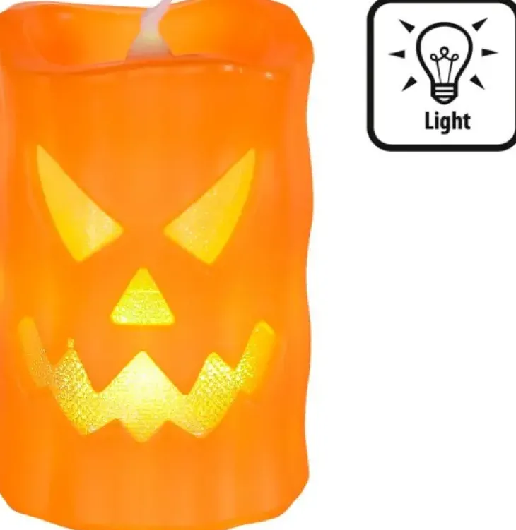 Led-kynttilä kurpitsa (10 x 6 cm)