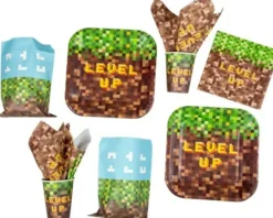 Level up paperilautaset 8 kpl