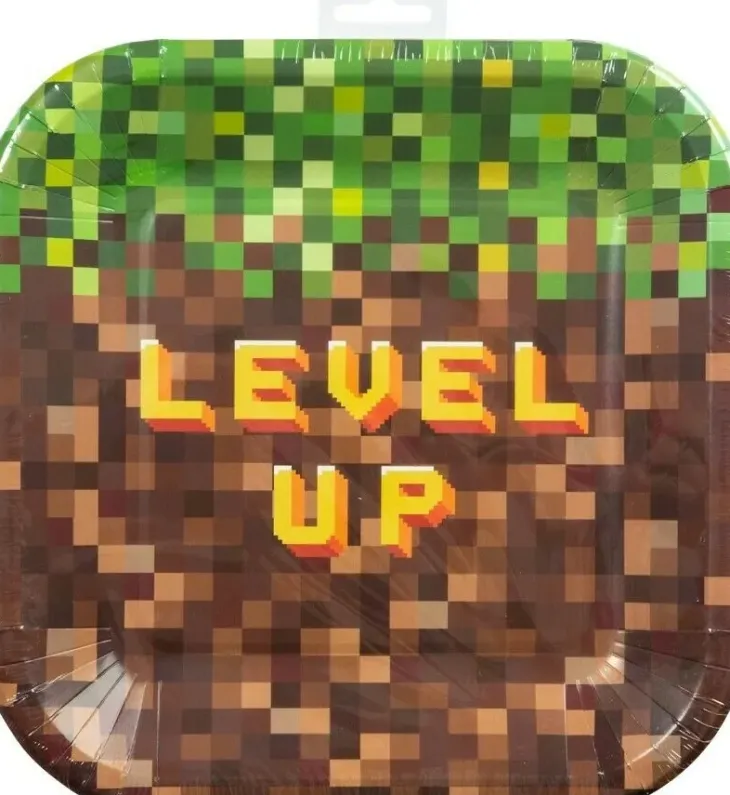 Level up paperilautaset 8 kpl