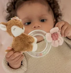 Little dutch ring rattle vaaleanpunainen