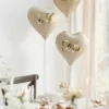 Love beige sydän foliopallo